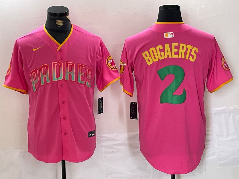 Men San Diego Padres #2 Bogaerts Pink Jointly 2024 Nike MLB Jersey style 11->san diego padres->MLB Jersey